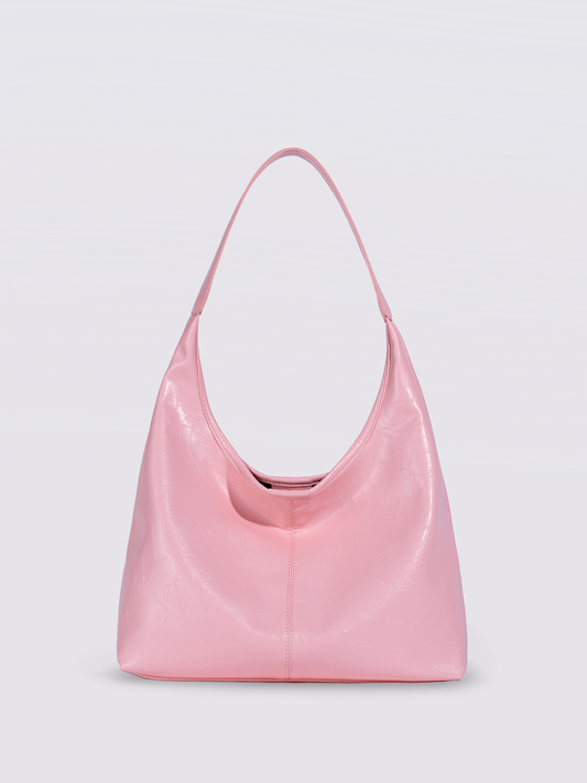 SCARLETT DISTRESSED PINK LEATHER TOTE