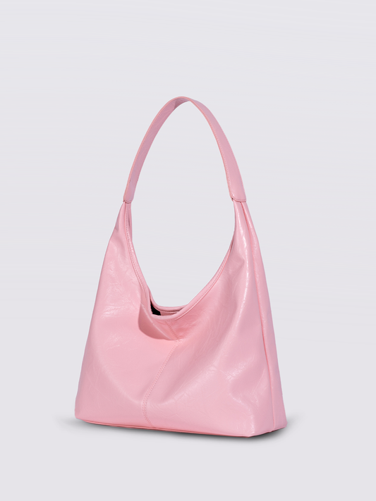 SCARLETT DISTRESSED PINK LEATHER TOTE